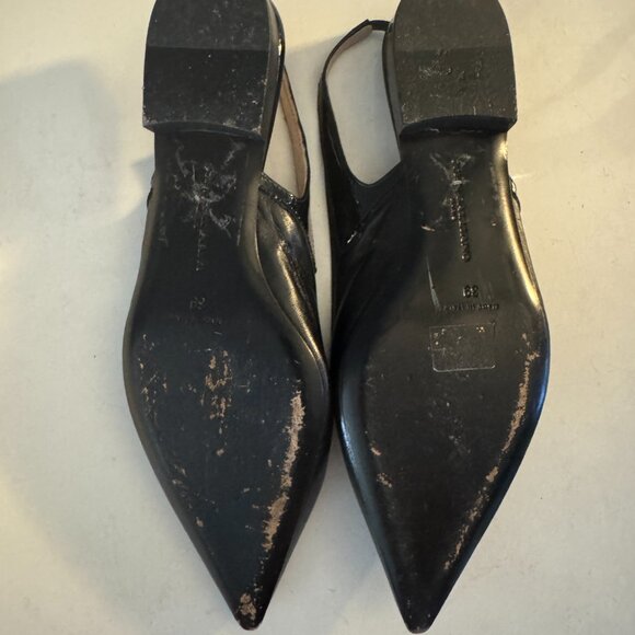 John Galliano Leather Slingback Flats - Picture 4 of 7